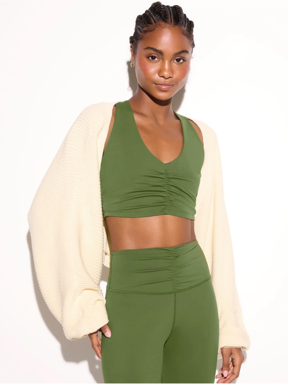 Spiritual Gangster Vera Studio Shrug with Balloon Sleeves